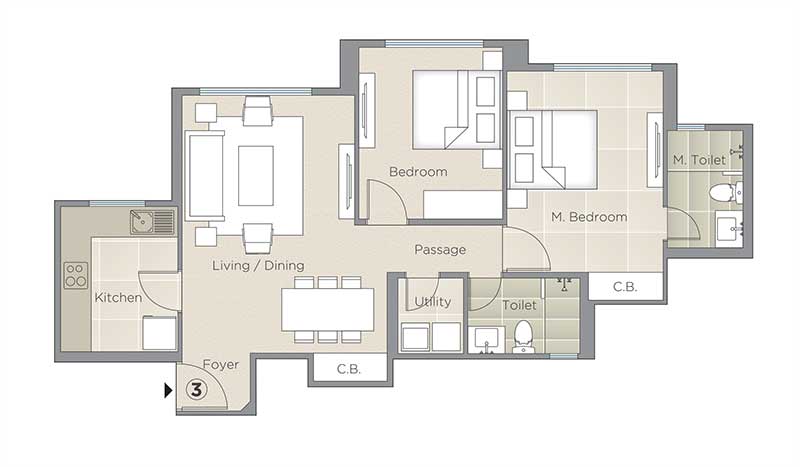 2.5BHK Apartment In Pelican Skylark Enclave