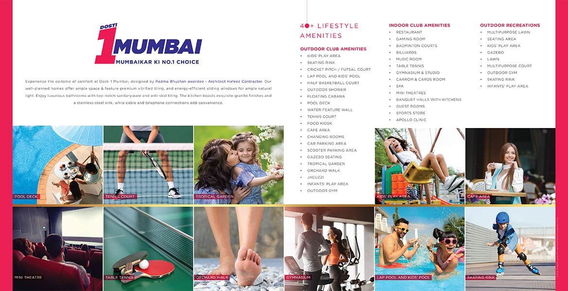 Dosti 1 Mumbai Thane | Floor Plan, Master Plan, Layout, Location & Price Sheet