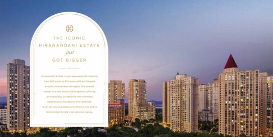 Hiranandani Westgate development in Thane, showcasing the 25-acre property with 13 towering residential buildings